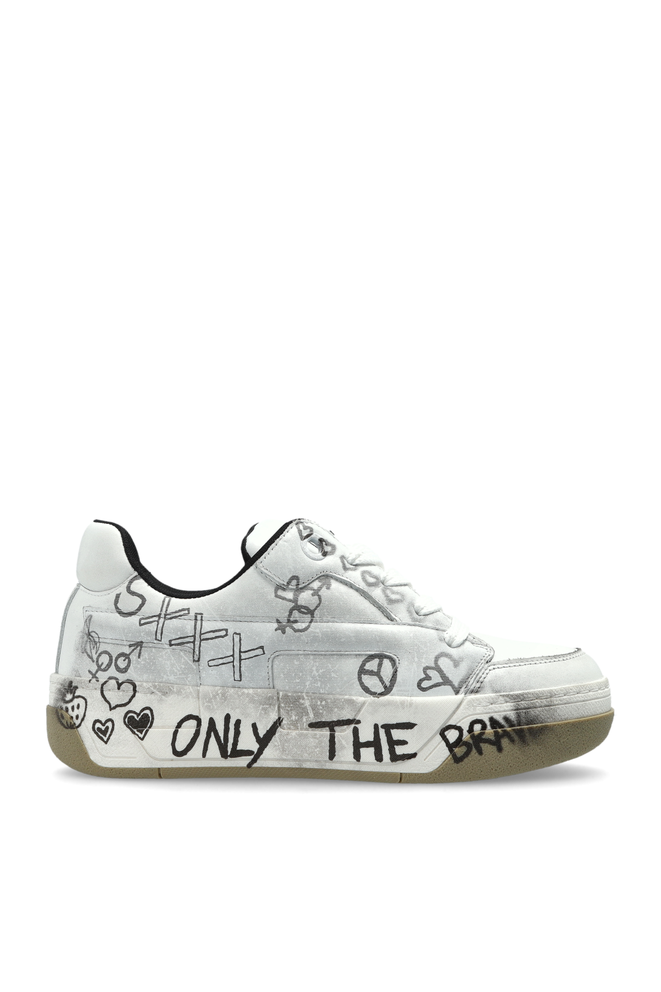 White 'S-D-OLLIE LOW' sports shoes Diesel - Vitkac AS